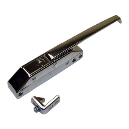 Allpoints Allpoints 22-1099 10 1/4" Door Latch with Lock and Strike - Straight Handle 221099